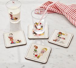 Peanuts™ Love Cork Coasters - Set of 4