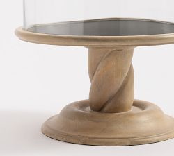 Altair Wood XL Hurricane Candle Holder