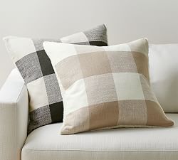 Bryce Sherpa Back Check Pillow Cover