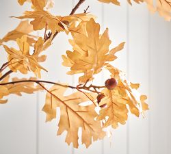 Faux Golden Oak Branch With Acorns