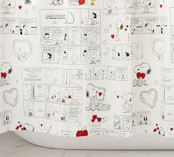 Peanuts™ Love Organic Shower Curtain