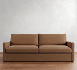 Westwood Slim Arm Leather Sofa (60"-120")