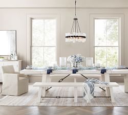 Classic Slope Slipcovered Dining Armchair - Thumbnail 4