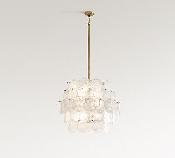 Riviera Glass Disc Chandelier (26")