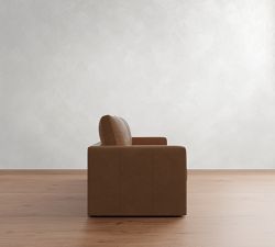 Westwood Slim Arm Leather Sofa (60"-120")