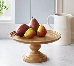 Turned Wood Cake Stand