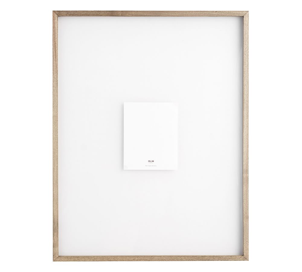 Floating Wood Gallery Frames - 28x36 (29x37 overall) - Graywash