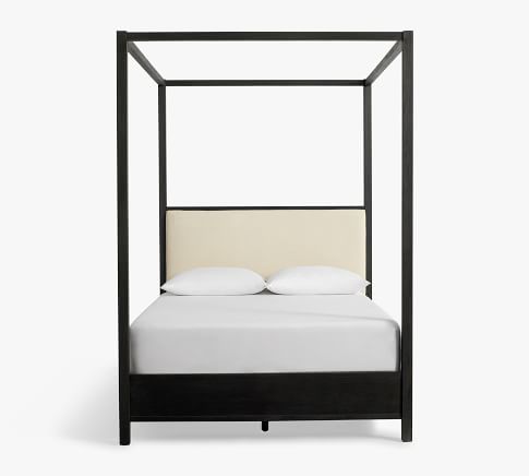 Calistoga Canopy Bed, Dusty Charcoal, Queen