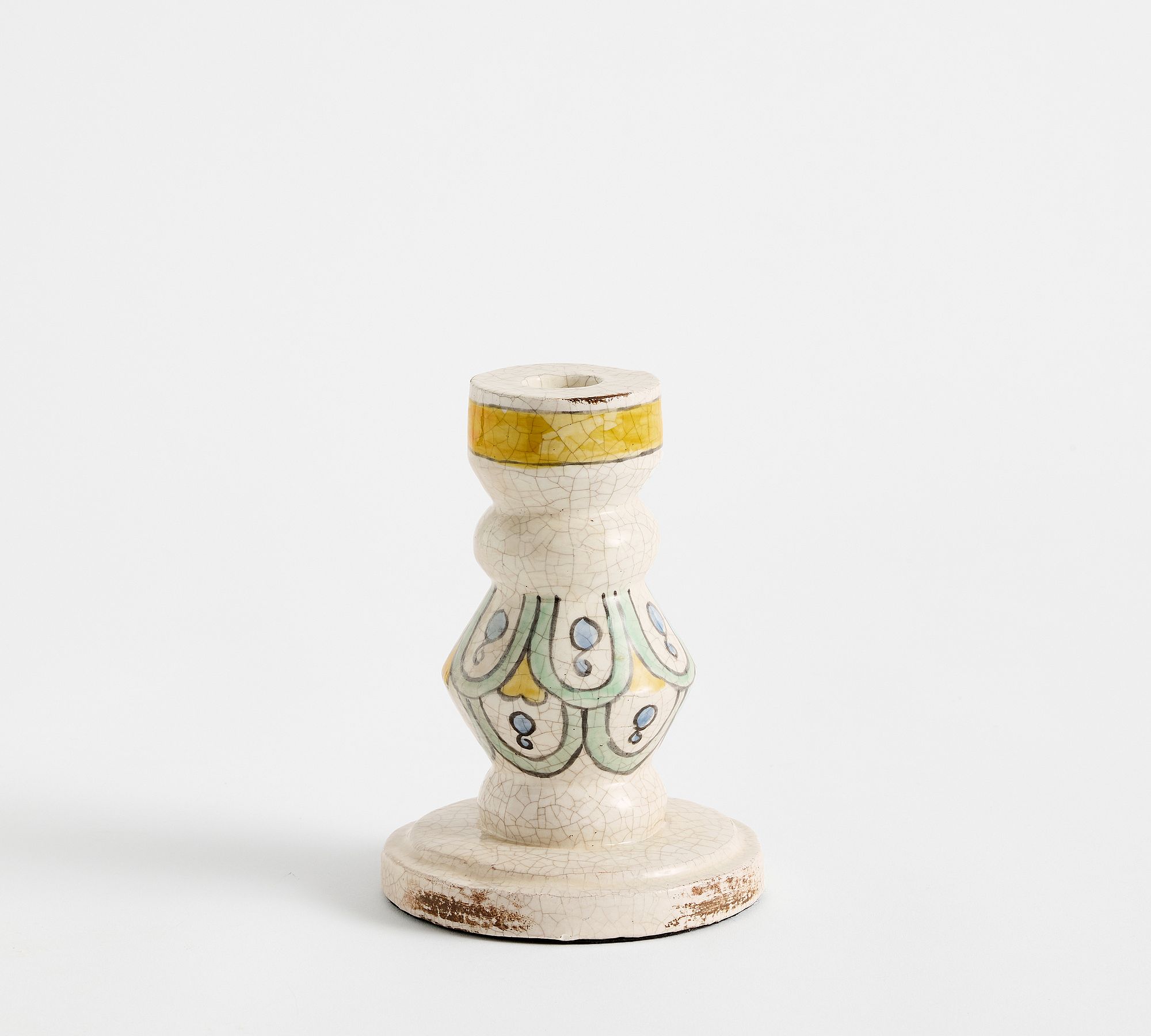 Ornate Hand-Painted Candle Holder