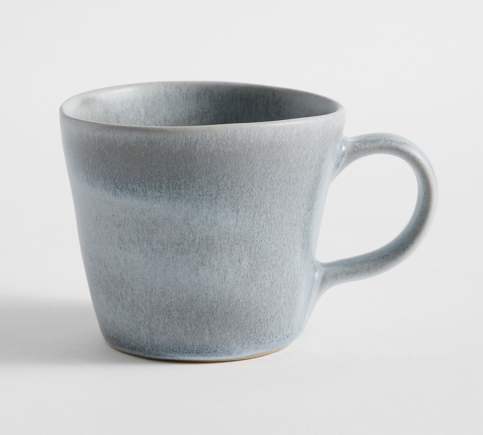 Larkin Reactive Glaze Stoneware Mugs - Set of 4 - Set of 4 - Chambray Blue