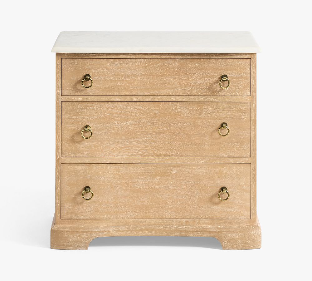 Scarlett Marble Nightstand (28") - SET OF 2