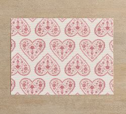 Chilewich Heart Vinyl Placemats - Set of 4