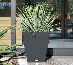 All Weather Eco Hevea Tapered Cube Short Outdoor Planters