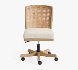 Elliot Upholstered Cane Desk Chair