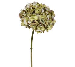 Faux Hydrangea Half Dozen Short Stems