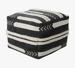 Mudcloth Tufted Pouf