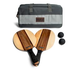 Wood Beach Paddle Ball Set