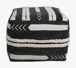 Mudcloth Tufted Pouf