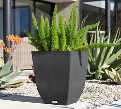 All Weather Eco Hevea Fluted Cube Outdoor Planters