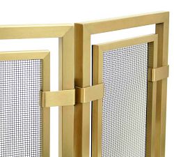 Handforged Sinclair Tri Panel Fireplace Screen