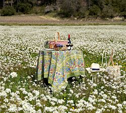 Handprinted Jardin Tablecloth