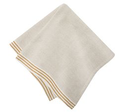 Handmade Block-Print Striped Napkins, Set of 4