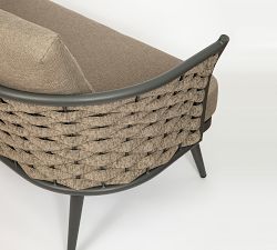 Jones Woven Outdoor Loveseat (56")