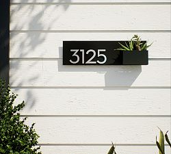 Post &amp; Porch Vista View Address Planter