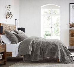 Velvet Floral Quilt &amp; Shams