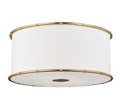Aliana Metal Round Flush Mount (18.5")