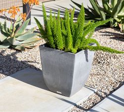 All Weather Eco Hevea Fluted Cube Outdoor Planters