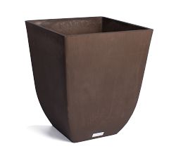 All Weather Eco Hevea Fluted Cube Outdoor Planters