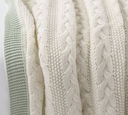 Evette Scented Cable Knit Throw