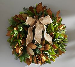 Fresh Magnolia Fir Wreath