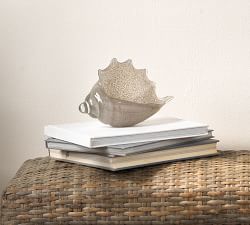 Hand Blown Glass Conch Shells