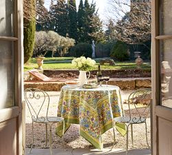 Handprinted Jardin Tablecloth