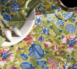 Handprinted Jardin Tablecloth