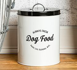 Dog Food Tin, White - 140oz