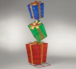 Lit Gift Boxes - Stack Of 3