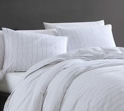 Melia Striped Percale Comforter &amp; Shams Set