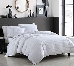 Melia Striped Percale Comforter &amp; Shams Set