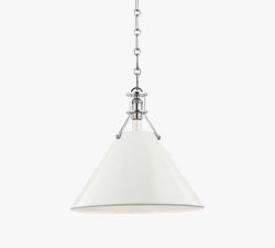 Jocelyn Flared Metal Pendant (10&quot;-16&quot;)