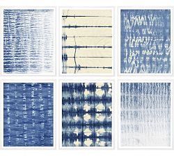 Shibori Blues Framed Print