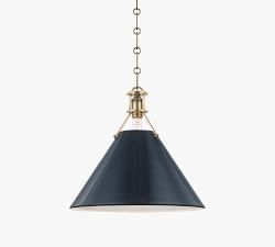 Jocelyn Flared Metal Pendant (10&quot;-16&quot;)