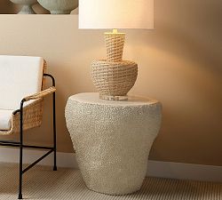 Ashwood Round Outdoor Side Table (17"-24")