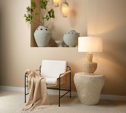 Ashwood Round Outdoor Side Table (17"-24")