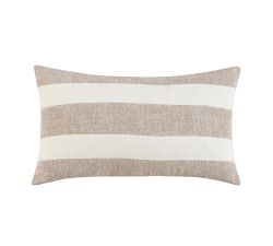 Bailly Belgian Flax Linen Striped Lumbar Pillow