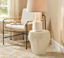 Ashwood Round Outdoor Side Table (17"-24")