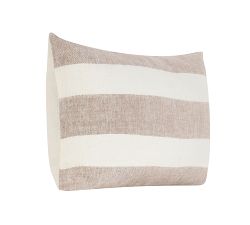 Bailly Belgian Flax Linen Striped Lumbar Pillow