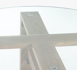 Castro Round Glass Top Bar Height Table